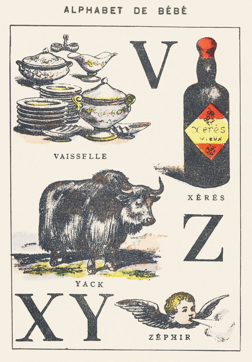 VXYZ: pratos, xeres, iaque, zefir de Unknown artist
