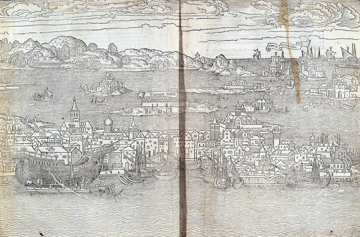 Veneza - em "Les Saintes Peregrinations" de Bernard de Breydenbach de Unknown artist
