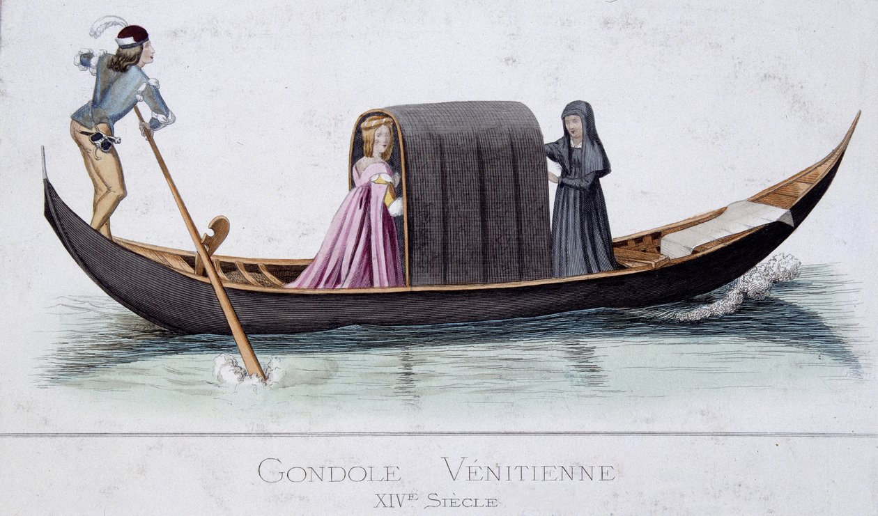 Gôndola Veniciana do século XIV de Unknown artist