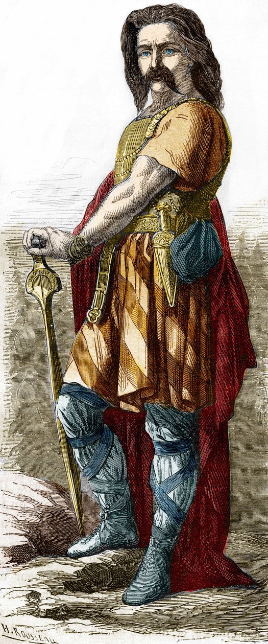 Vercingetorix (ca. 72-46 a.C.), chefe gaulês. de Unknown artist
