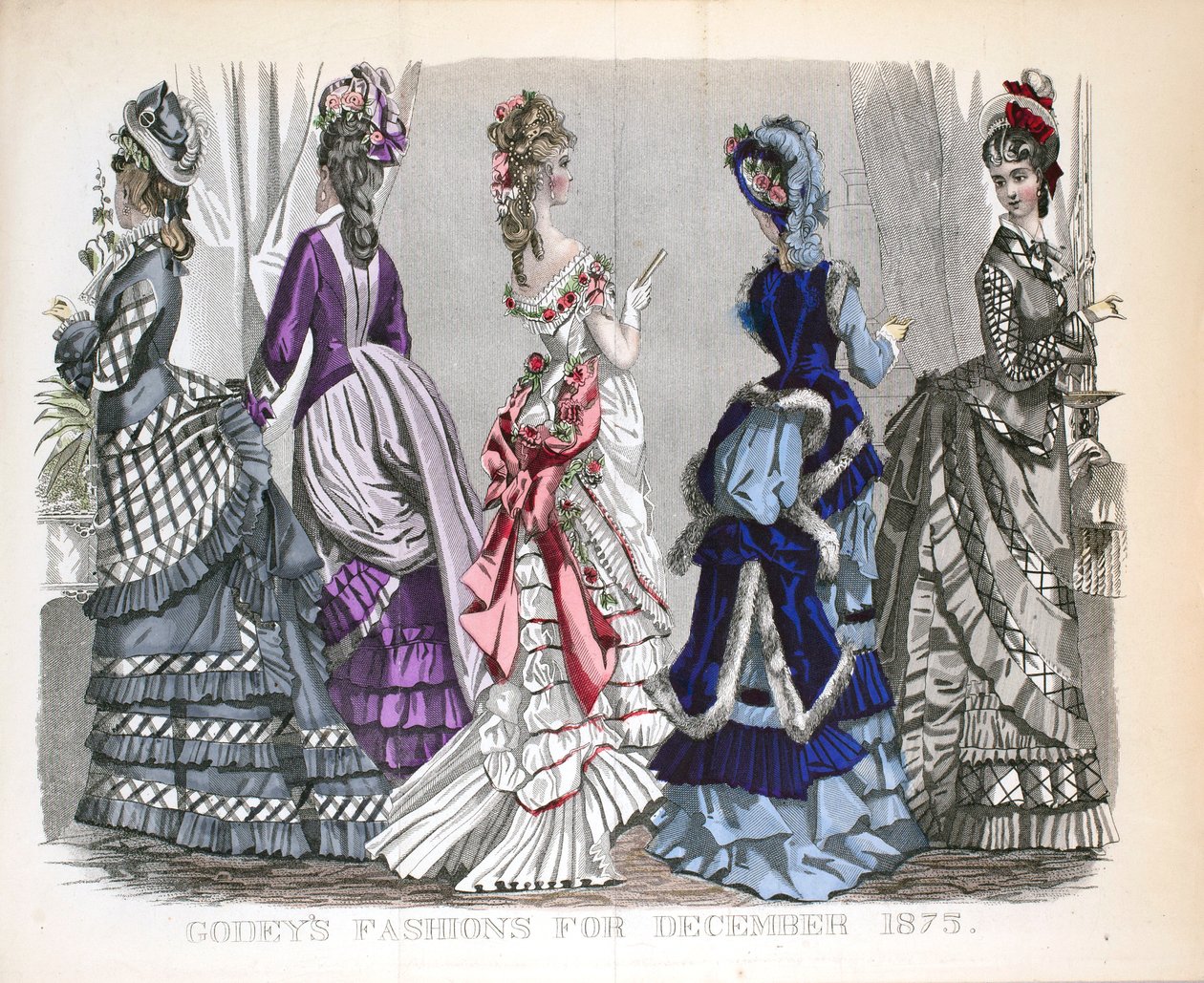 Mulheres vitorianas na moda do Inverno de Unknown artist