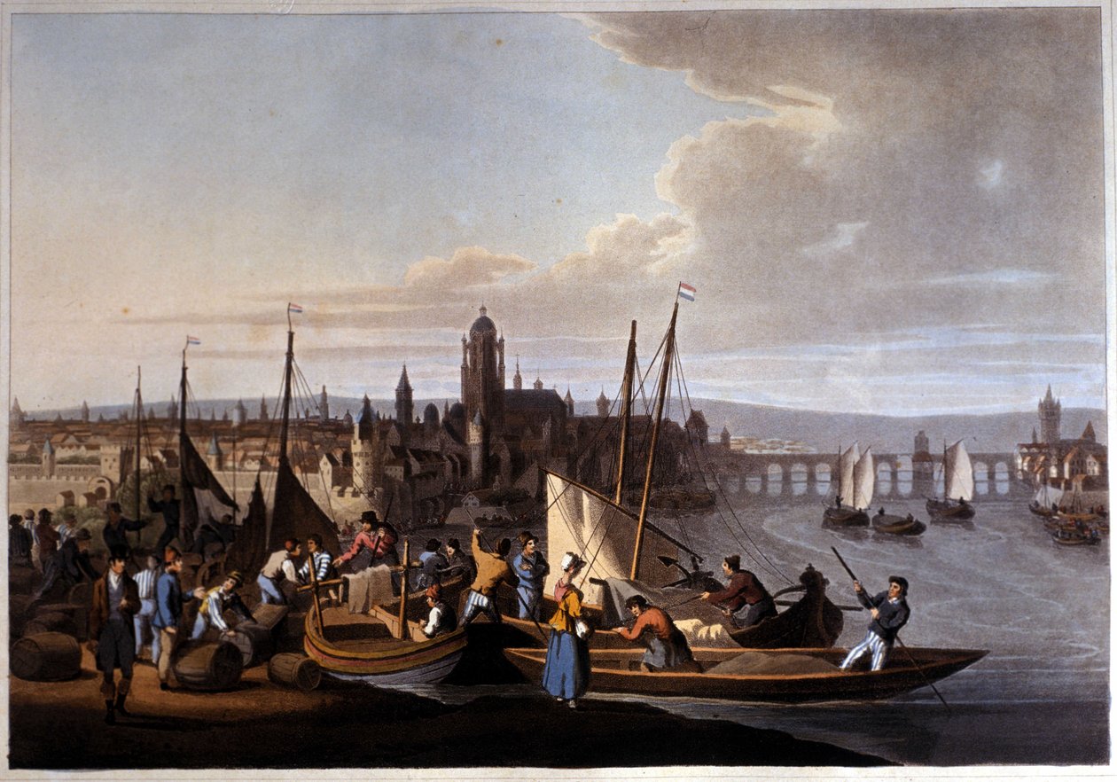 Vista de Frankfurt - on - the - Main na Alemanha. Século XIX. de Unknown artist