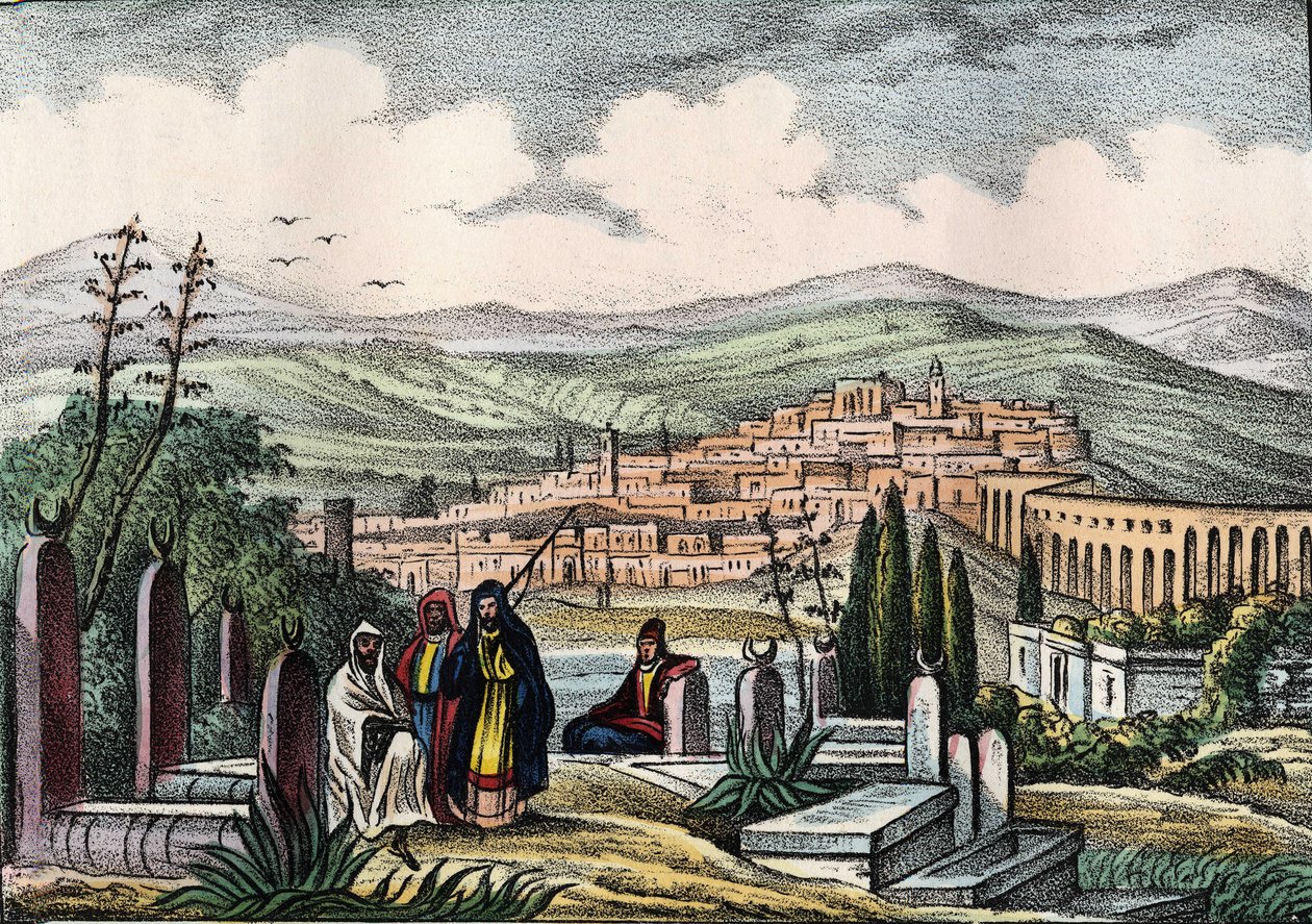 Vista de Medeah, antiga fortaleza romana da Argélia. Em "Storia d