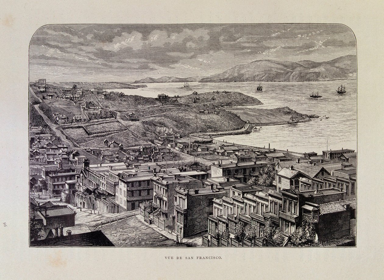 Vista de São Francisco no século XIX de Unknown artist
