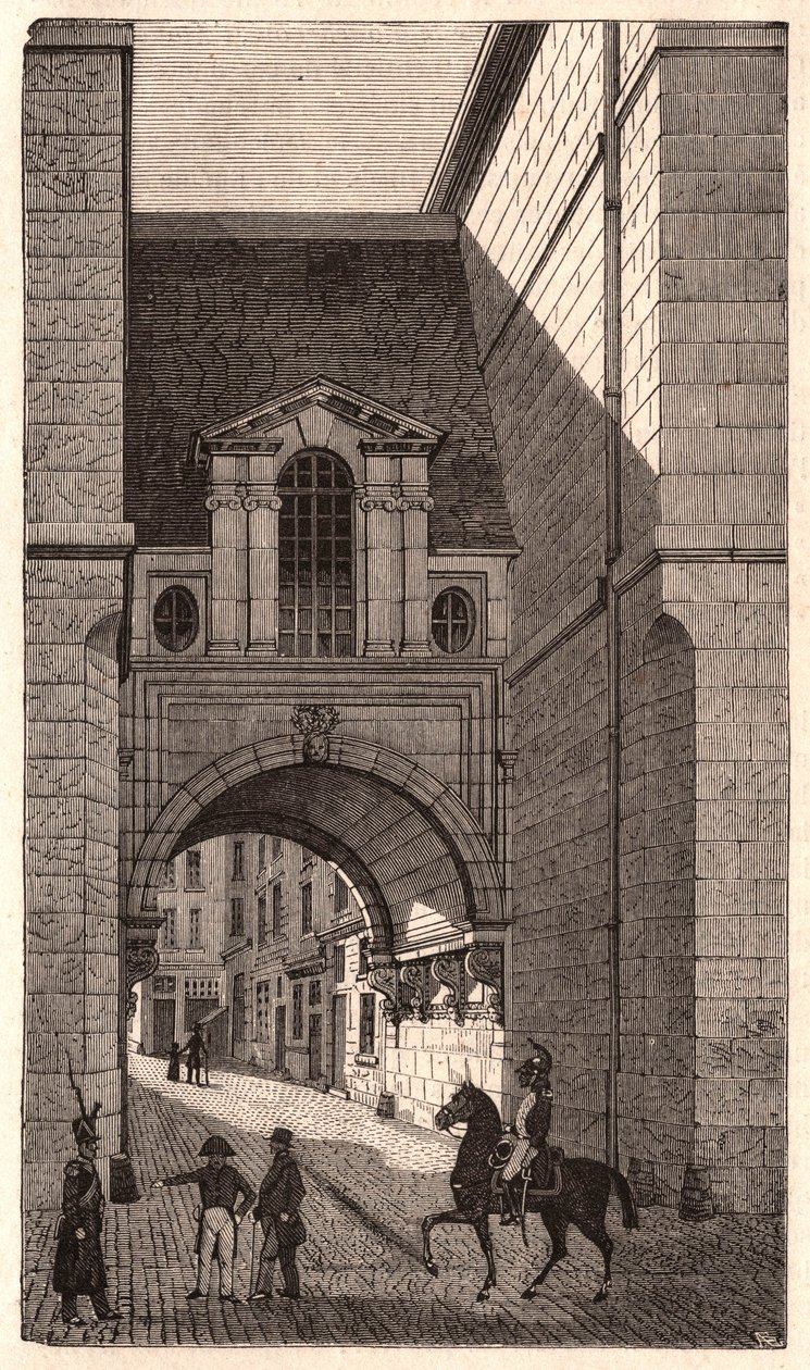 Vista, de, um, renascimento, predios, de, a, período, de, Henry, ii, em, rua nazaré, em, paris, frança de Unknown