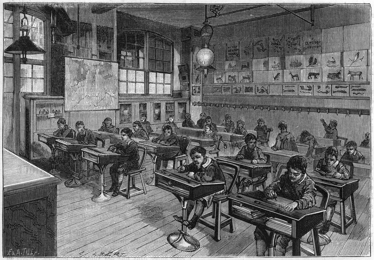 Vista de uma aula elementar da L