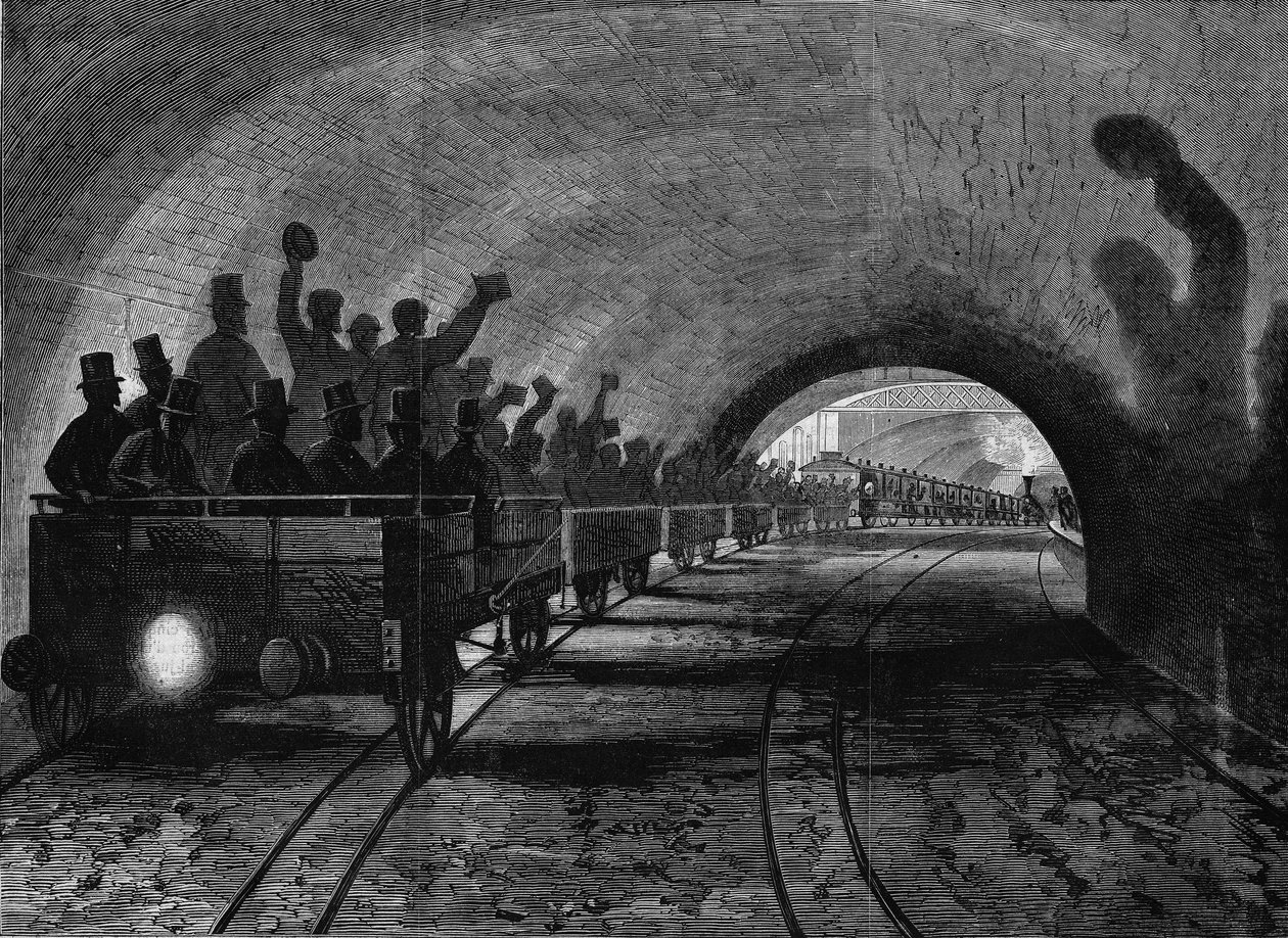 Vista do Metropolitano de Londres. Gravação de Unknown artist