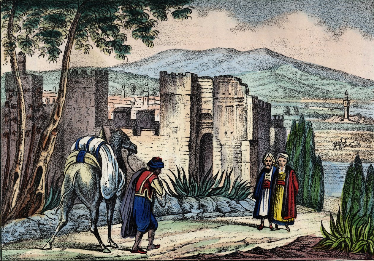Vista da cidade de Tlemsen (ou Tilimsen) na Argélia. Em "Storia d