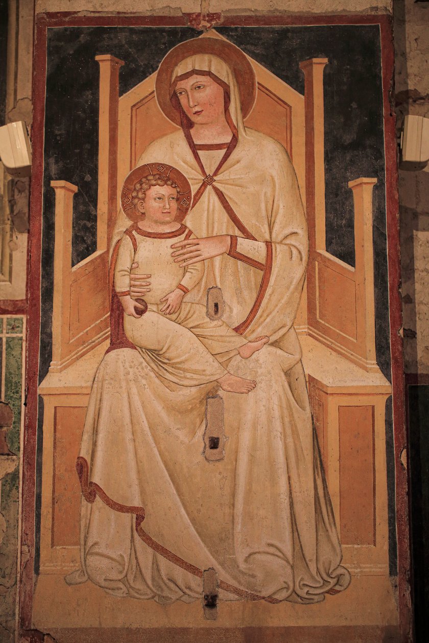 Afrescos de parede em San Zeno Maggiore. Verona de Unknown artist