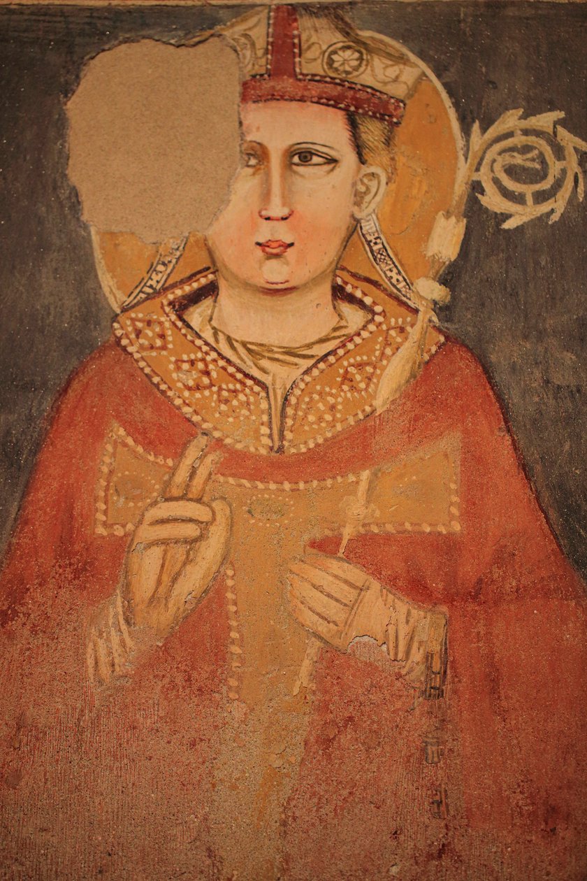 Afrescos de parede em San Zeno Maggiore. Verona de Unknown artist