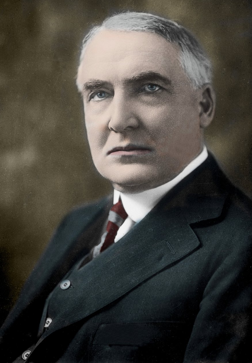 Warren Gamaliel Harding (1865-1923), 29º Presidente dos Estados Unidos. de Unknown Artist