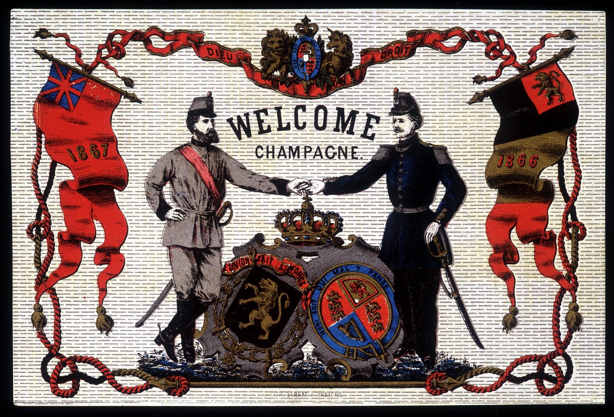 Champagne de boas-vindas de Unknown artist