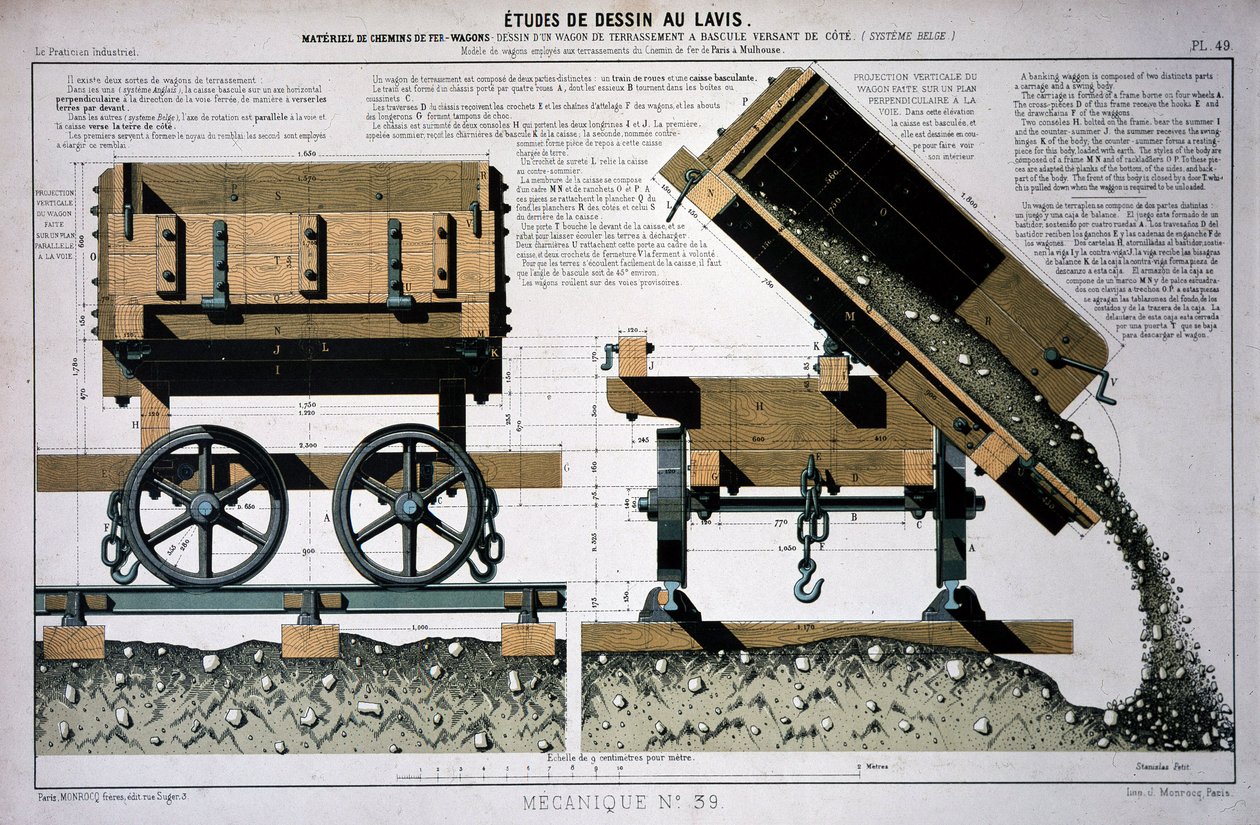 Vagão de terraplenagem da ferrovia ocidental de Unknown artist