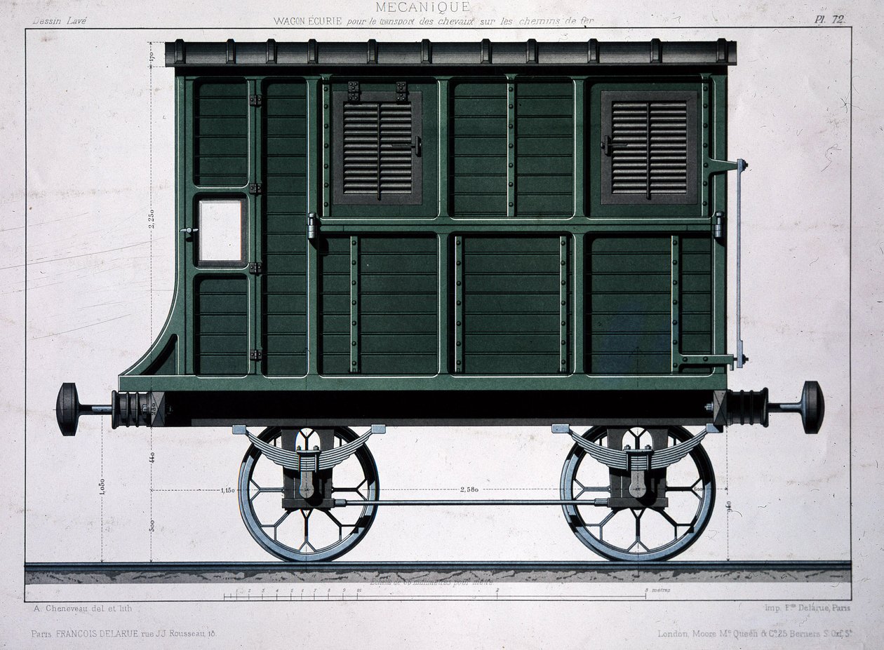 Carro Estável da Ferrovia Ocidental de Unknown artist