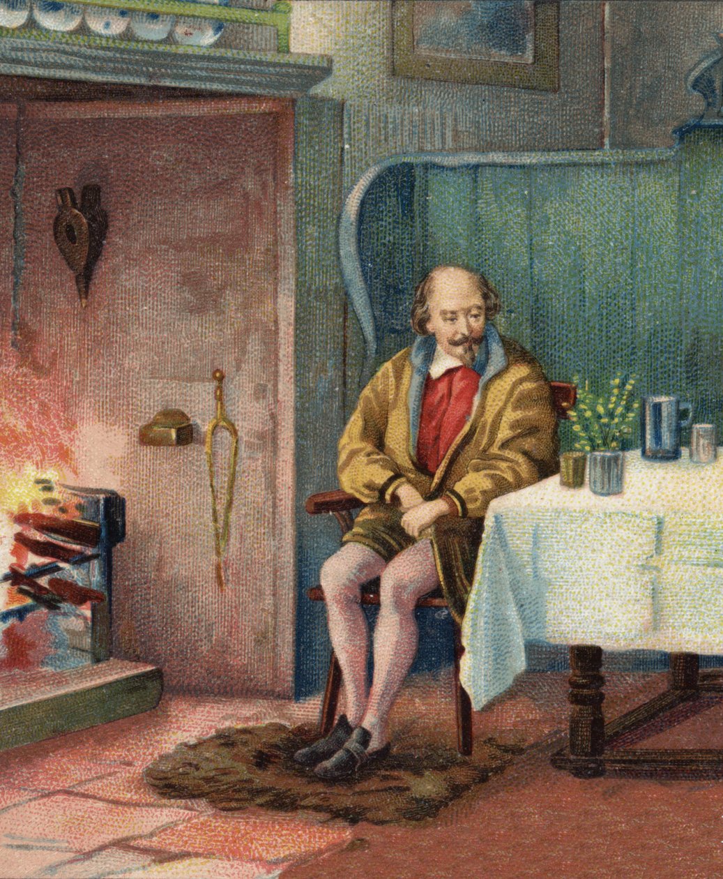 William Shakespeare (1564-1616), dramaturgo inglês. de Unknown artist