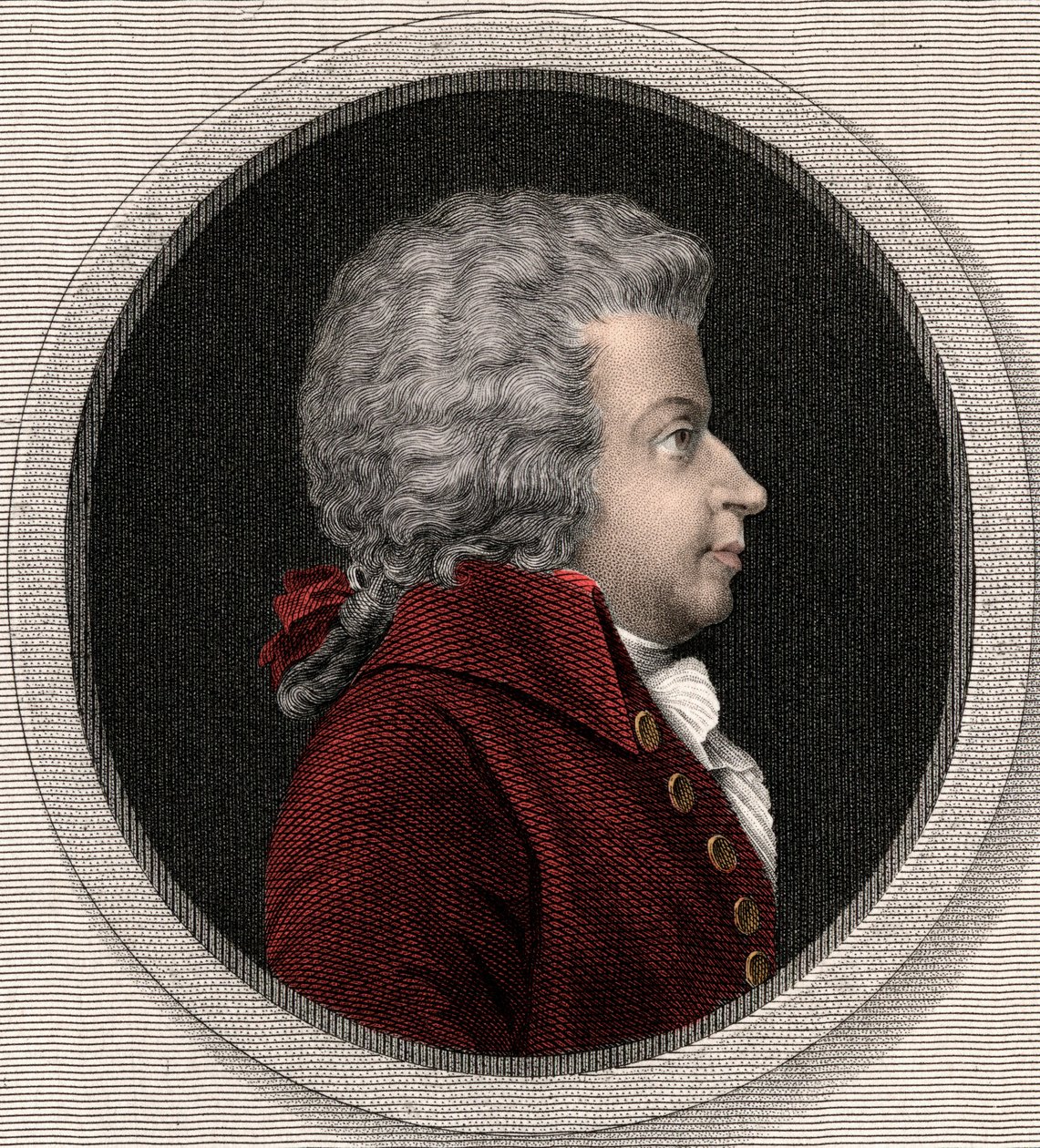 Wolfgang Amadeus Mozart 1756-1791 - gravura - século XIX de Unknown artist