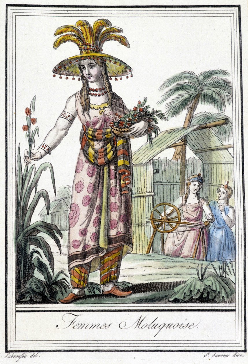 Mulher das Ilhas Molucas (Indonésia). de Unknown artist