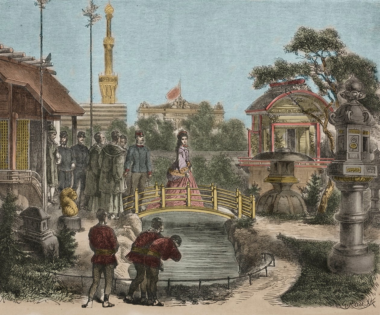 Exposição Mundial 1873 Viena na Áustria - Exposição Universal de Viena - Franz Joseph I da Áustria ( de Unknown artist