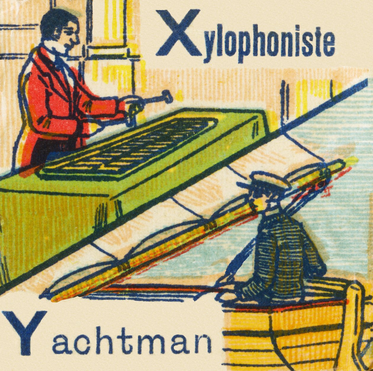 X como Xilofonista Y como Yachtman de Unknown artist