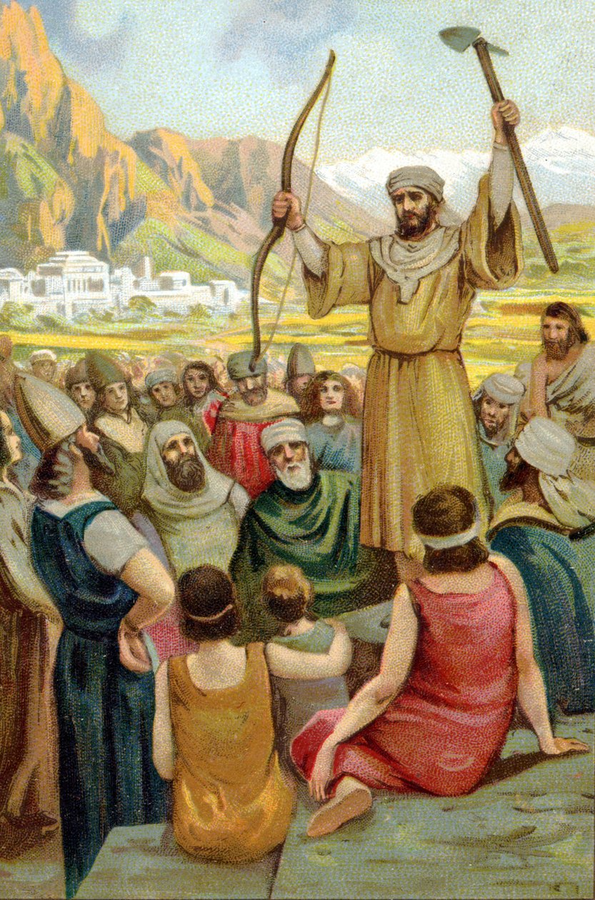 Zarathoustra ensinando a melhor maneira de trabalhar de Unknown artist