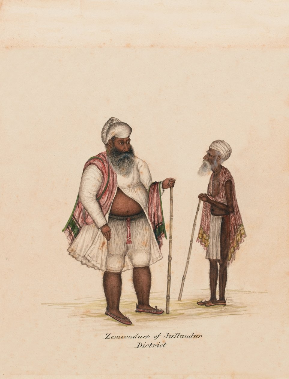  Zemendars do distrito de Jullundur, Por volta de 1850 de Unknown