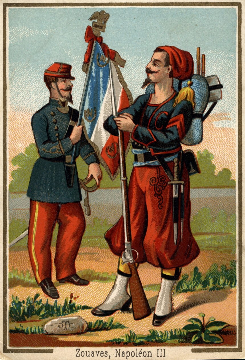 O traje de Zouave na época de Napoleão III de Unknown artist