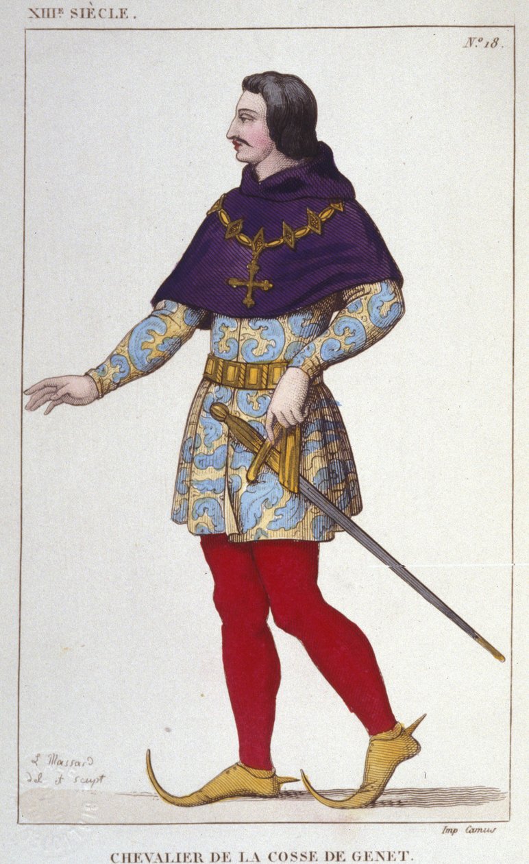 traje de Cavaleiro do Cosso de Genet. gravura de 1830 de Unknown artist