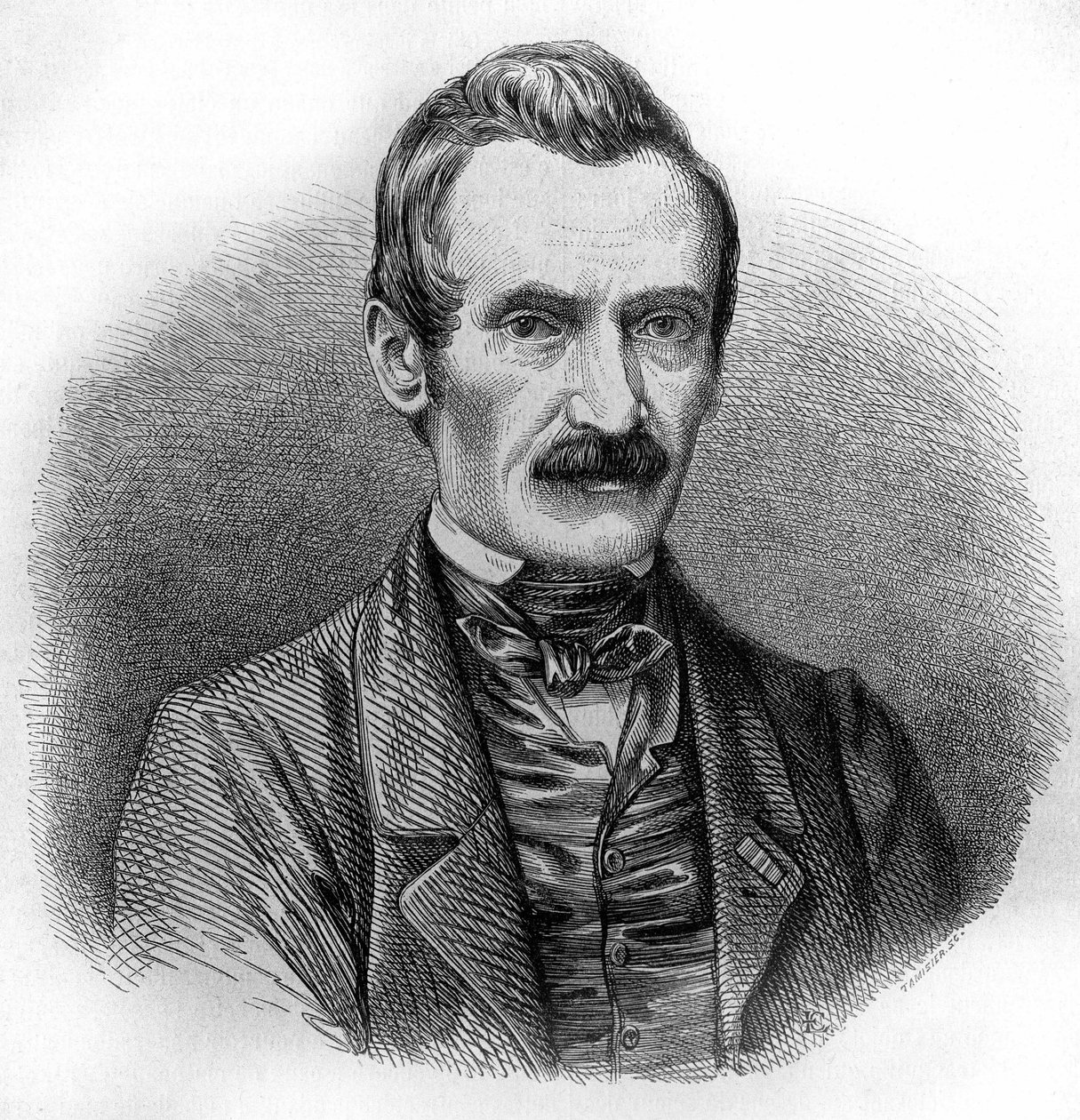 retrato de Alexandre Calame.Swiss pintor e gravador (Vevey de Unknown artist