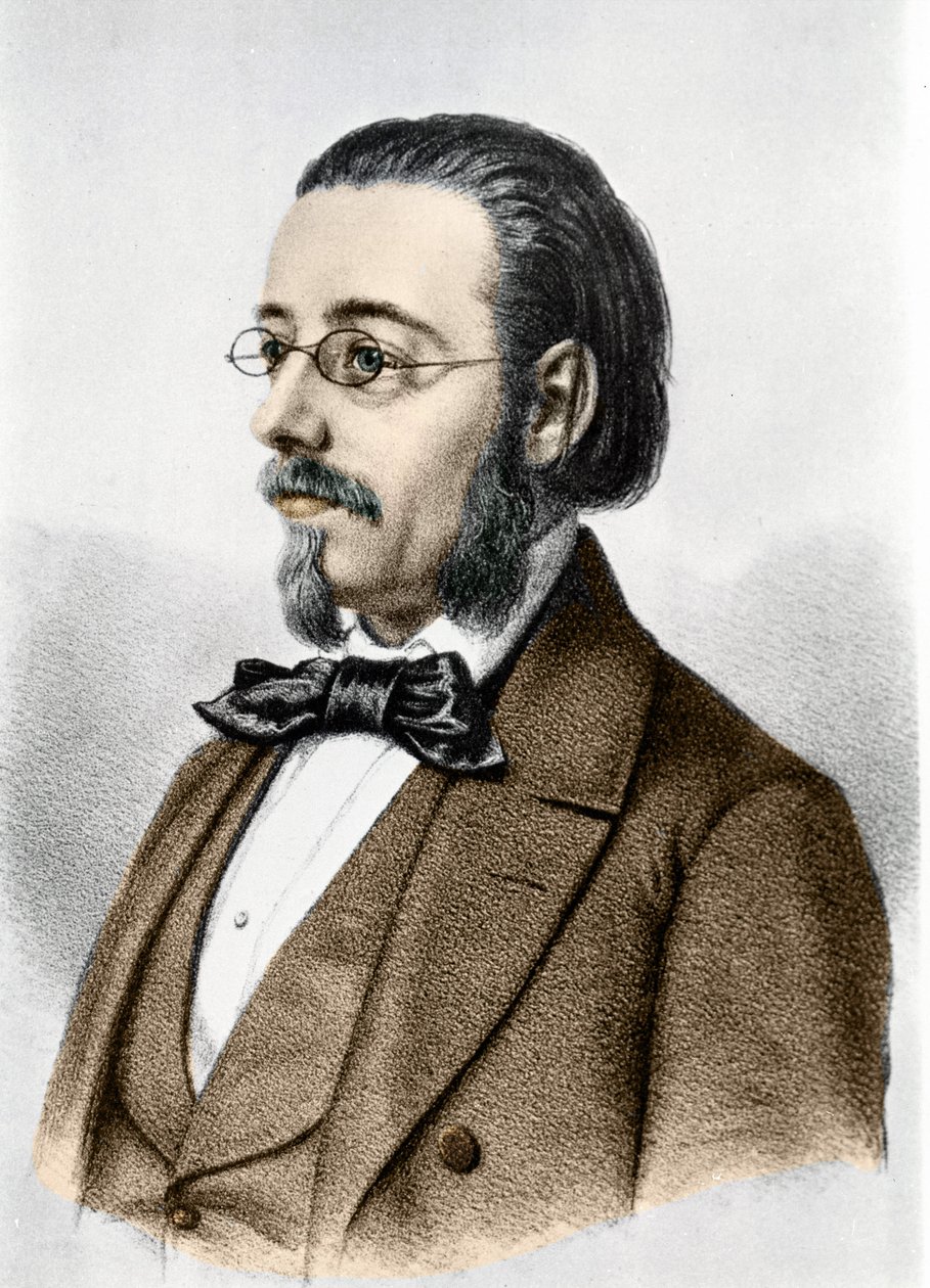 retrato de Bedrich Smetana (1824-1884), compositor e pianista checo. de Unknown artist