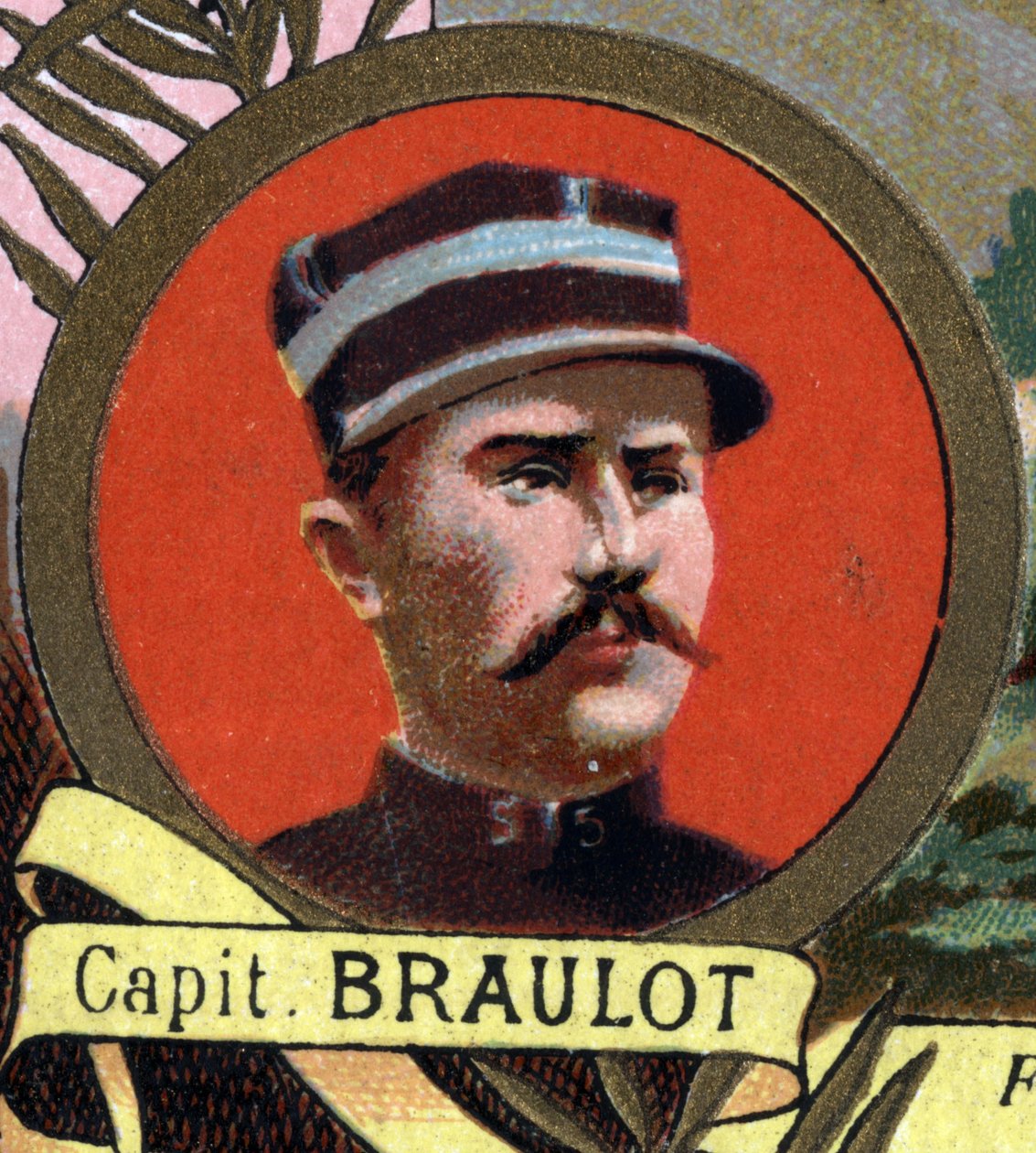 retrato do capitão de infantaria naval BRAULOT, que morreu no Campo de Honra em Bonna, Sudão, em 1897. de Unknown artist