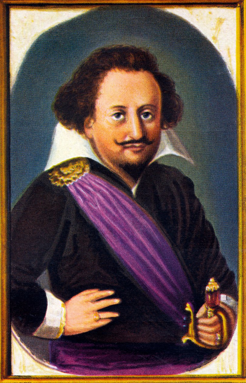 retrato de Carl Gustaf Wrangel (cromnolitografia) de Unknown artist