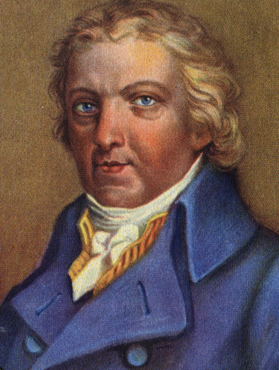 Retrato de Edward Jenner (1749-1823), médico inglês, descobridor da imunidade contra a varíola. de Unknown Artist