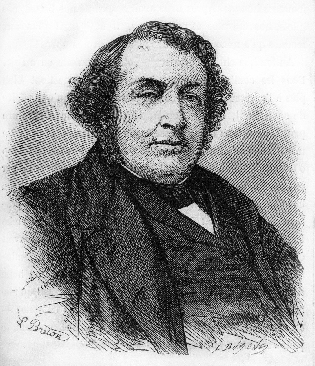 retrato de Ernest Picard. Político francês (1821 a 1877). de Unknown artist
