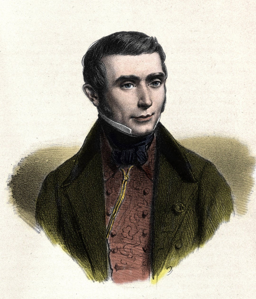 retrato de Eugene Scribe (1791-1861), autor francês de comédias de moral. de Unknown artist