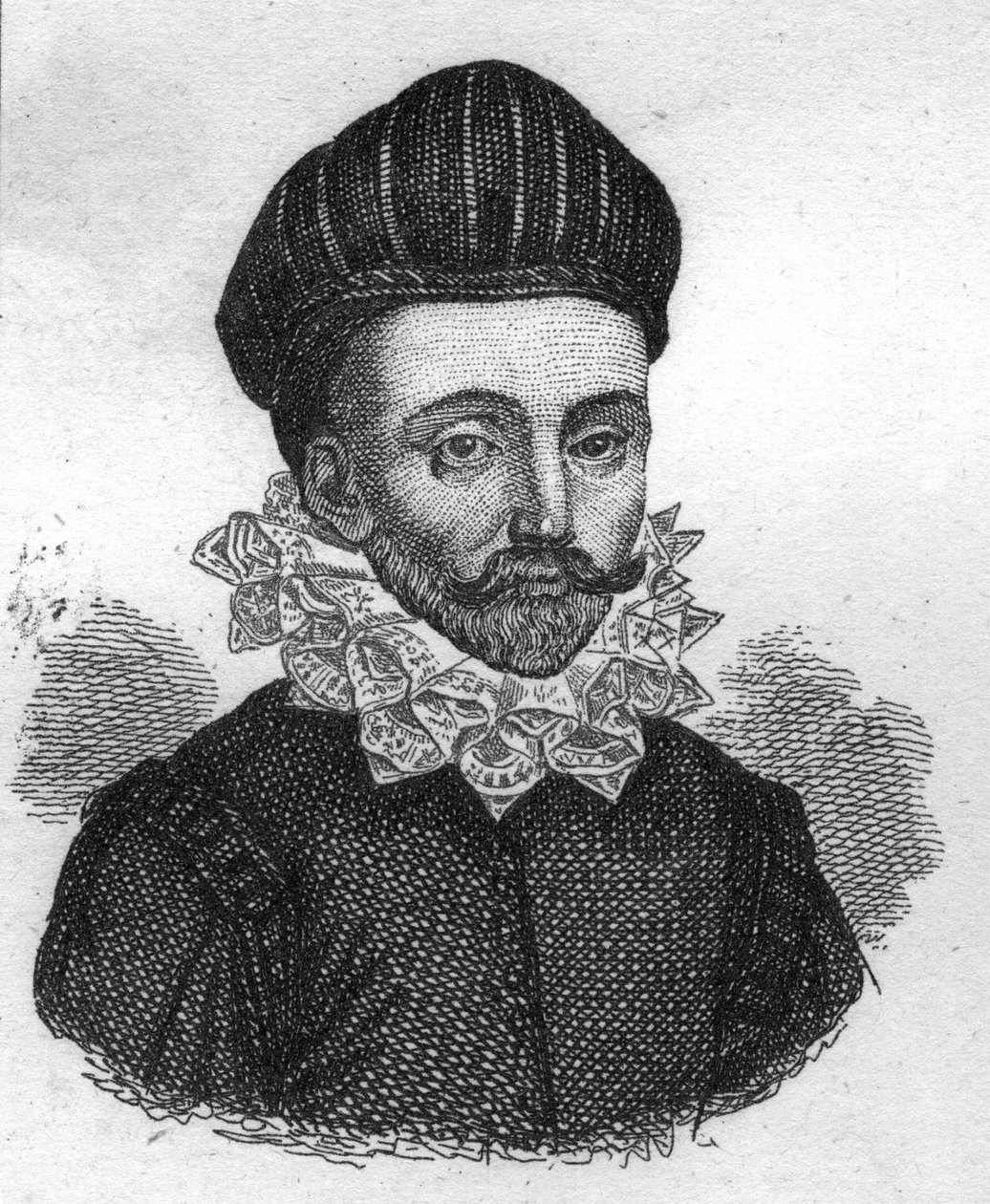 retrato de François GAUCHER, dit Scevole de SAINT MARTHE. Escritor francês do século XVI. Gravura de 1835. de Unknown artist