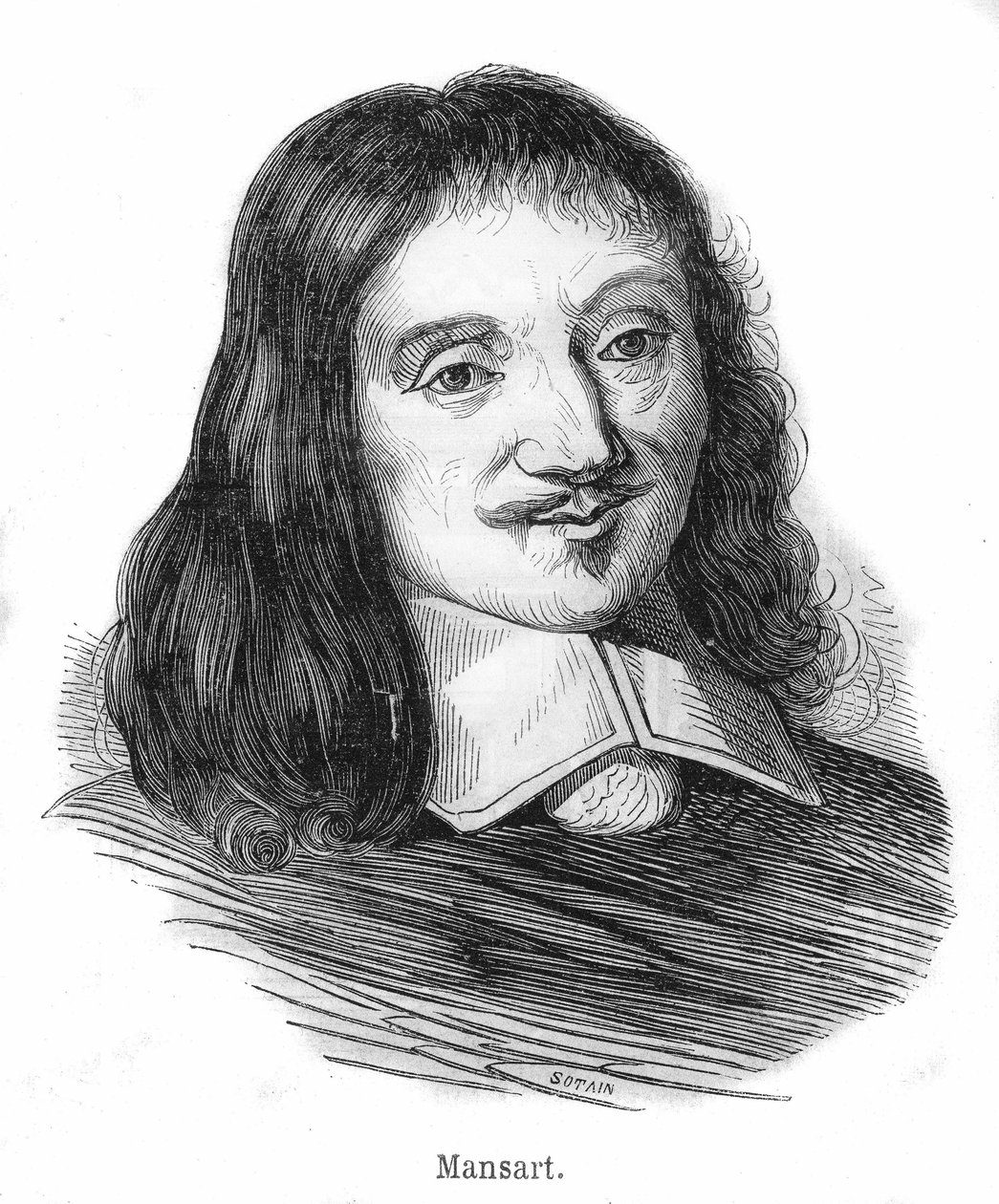 Retrato de François Mansart (1598-1666), arquiteto francês. de Unknown artist