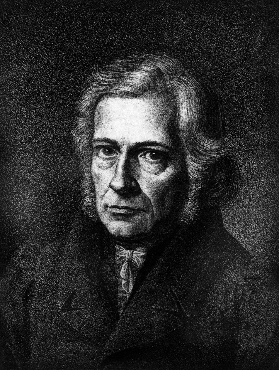 retrato de Friedrich Daniel Ernst Schleiermacher.1768 - 1834.teólogo protestante e filósofo alemão. de Unknown artist