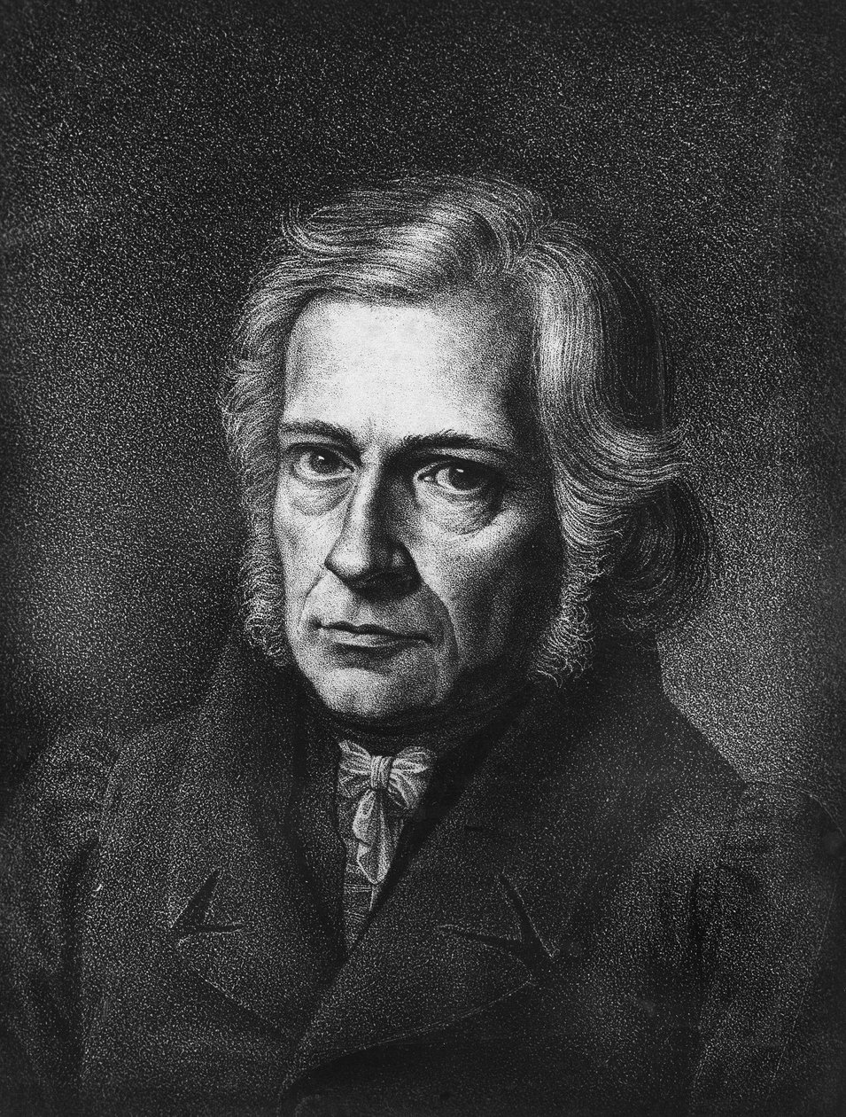 retrato de Friedrich Daniel Ernst Schleiermacher. Filósofo e teólogo alemão (b em Breslau de Unknown artist