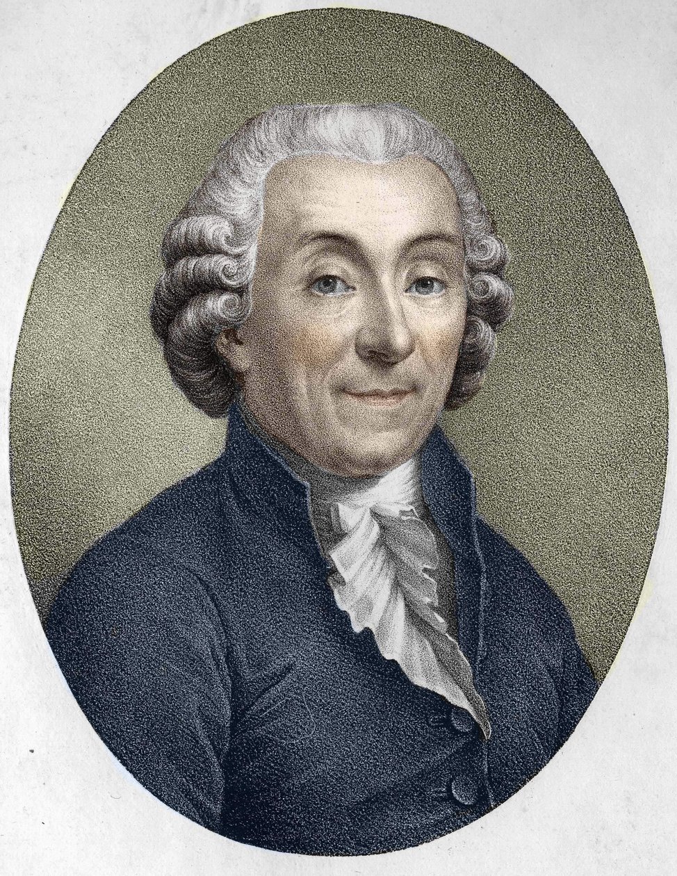 retrato de Gabriel Bonnot de Mably. Moralista, historiador e economista francês (1709 a 1785). de Unknown artist