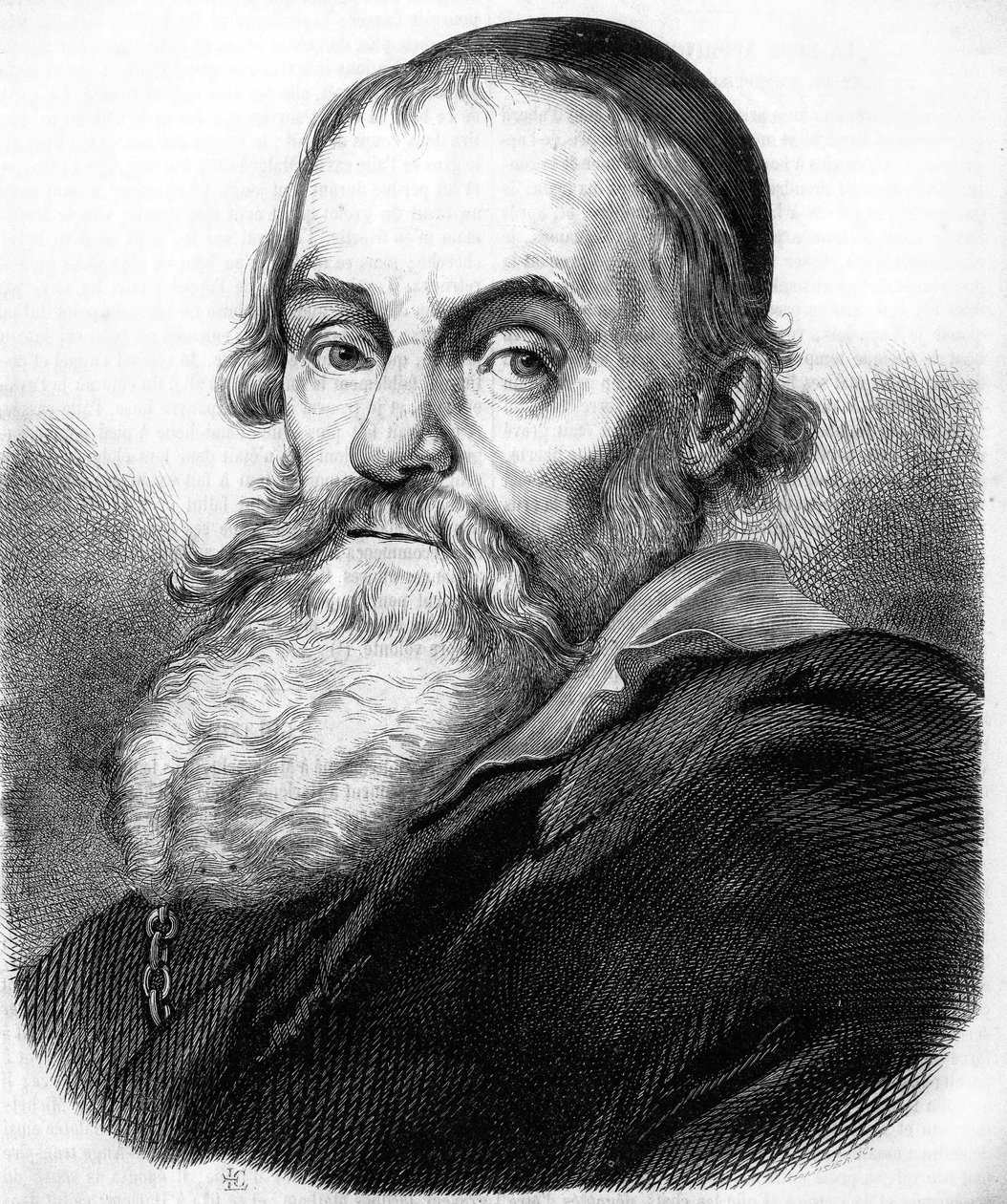 retrato de Hendrick Goltzius. Pintor e gravador holandês (M¿hlbracht de Unknown artist