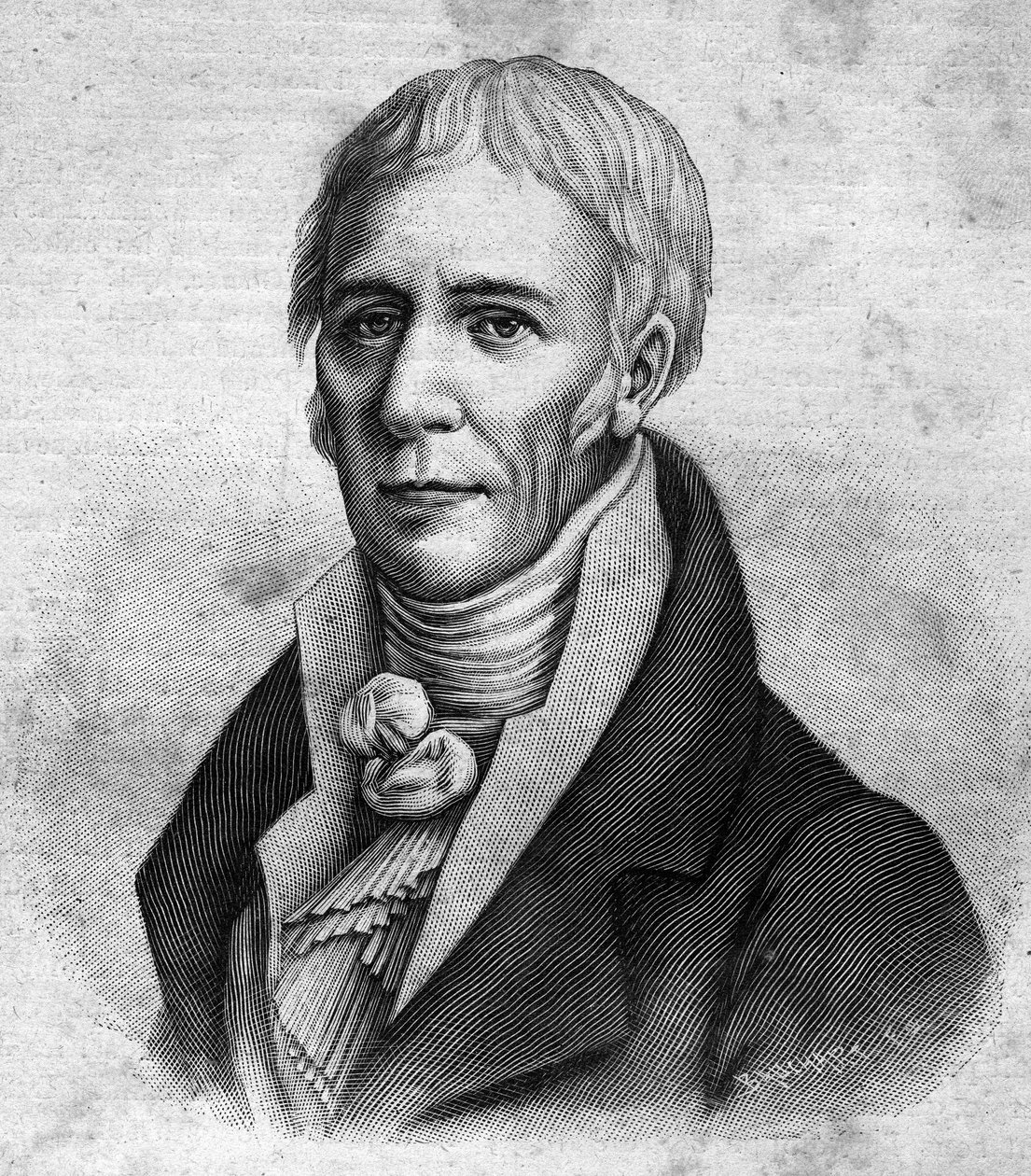 retrato de Jean Baptiste Lamarck (1744-1829). - em "Les Contemporains", n.d. final do século XIX. de Unknown artist