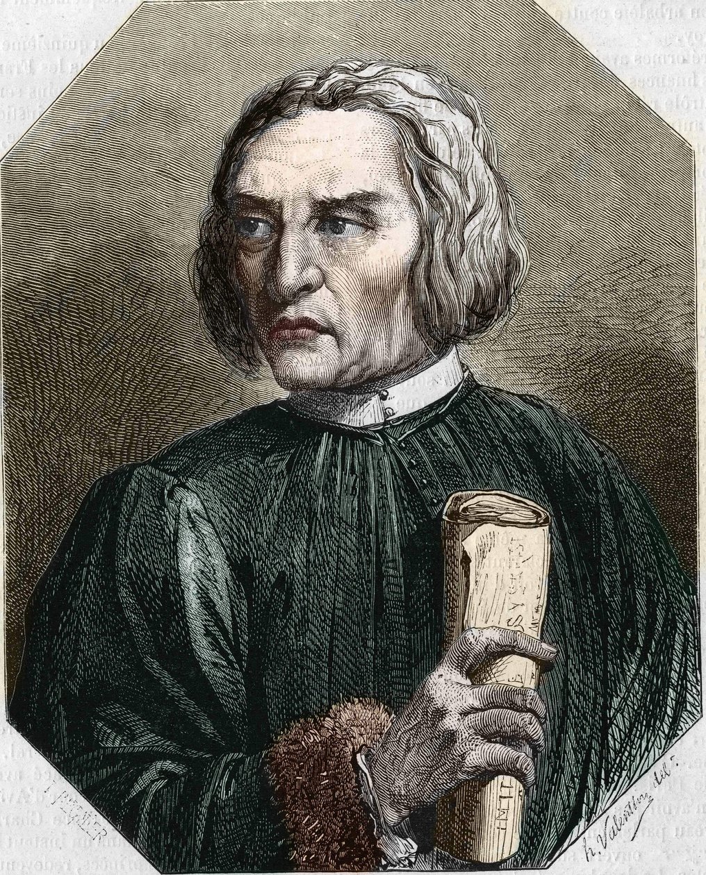retrato de Jean de Gerson. Teólogo francês (1363 a 1429). de Unknown artist