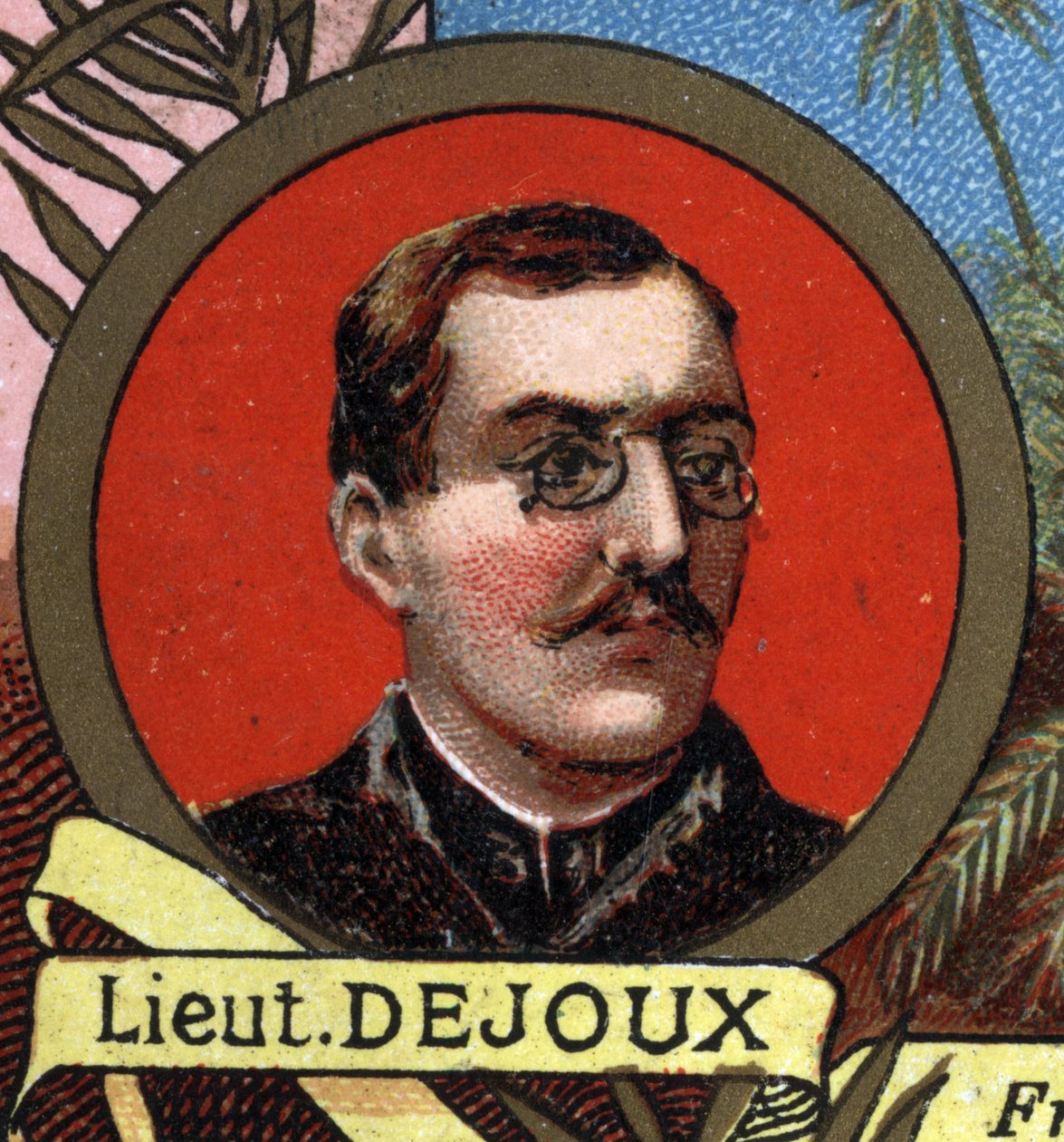 retrato de LITTER DEJOUX encarregado de uma missão geográfica a Madagascar em 1897. de Unknown artist