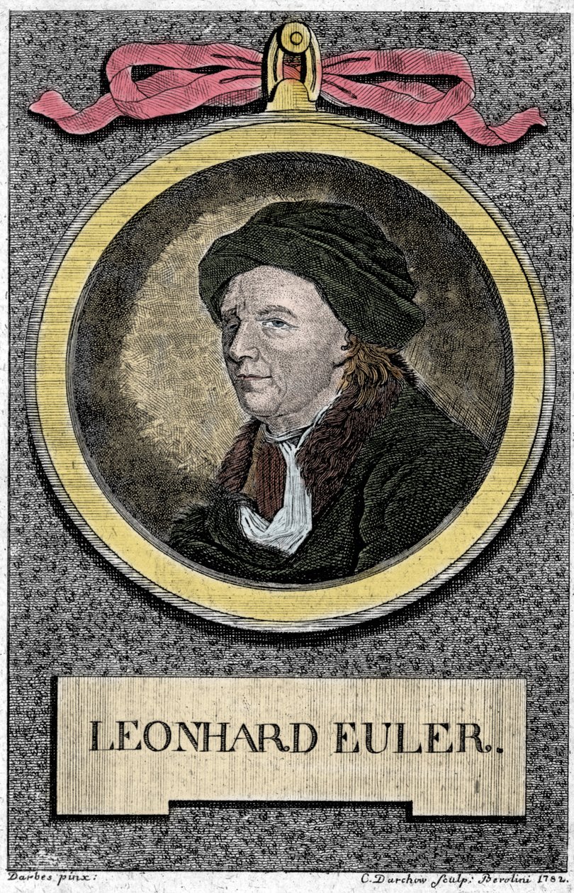 retrato de Leonhard Euler. Matemático suíço (1707 -1783). de Unknown artist