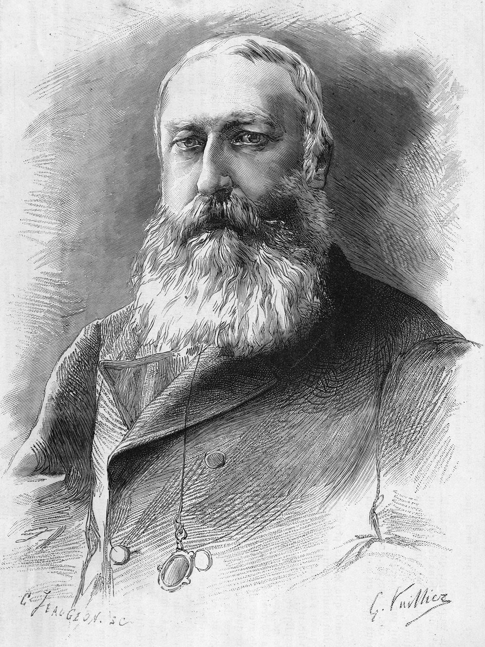 retrato de Leopold II (1835 a 1909). Rei dos belgas (1865-1909). de Unknown artist