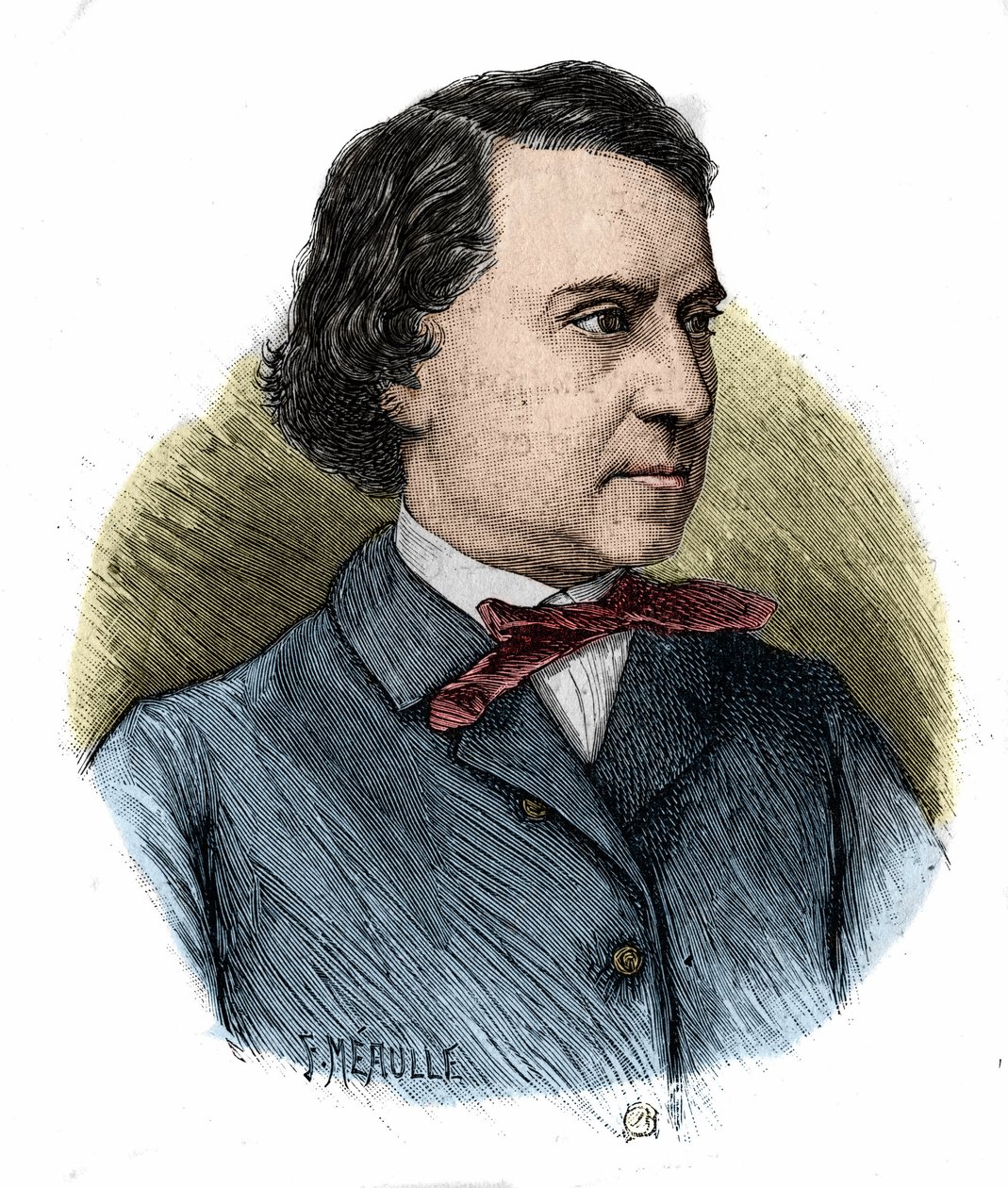 retrato de Louis Blanc, político e historiador francês (1811-1882). de Unknown artist