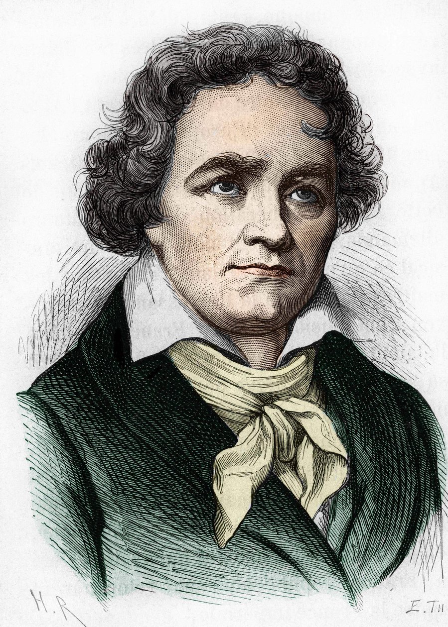 retrato de Ludwig van Beethoven. Compositor alemão (1770 a 1827). de Unknown artist