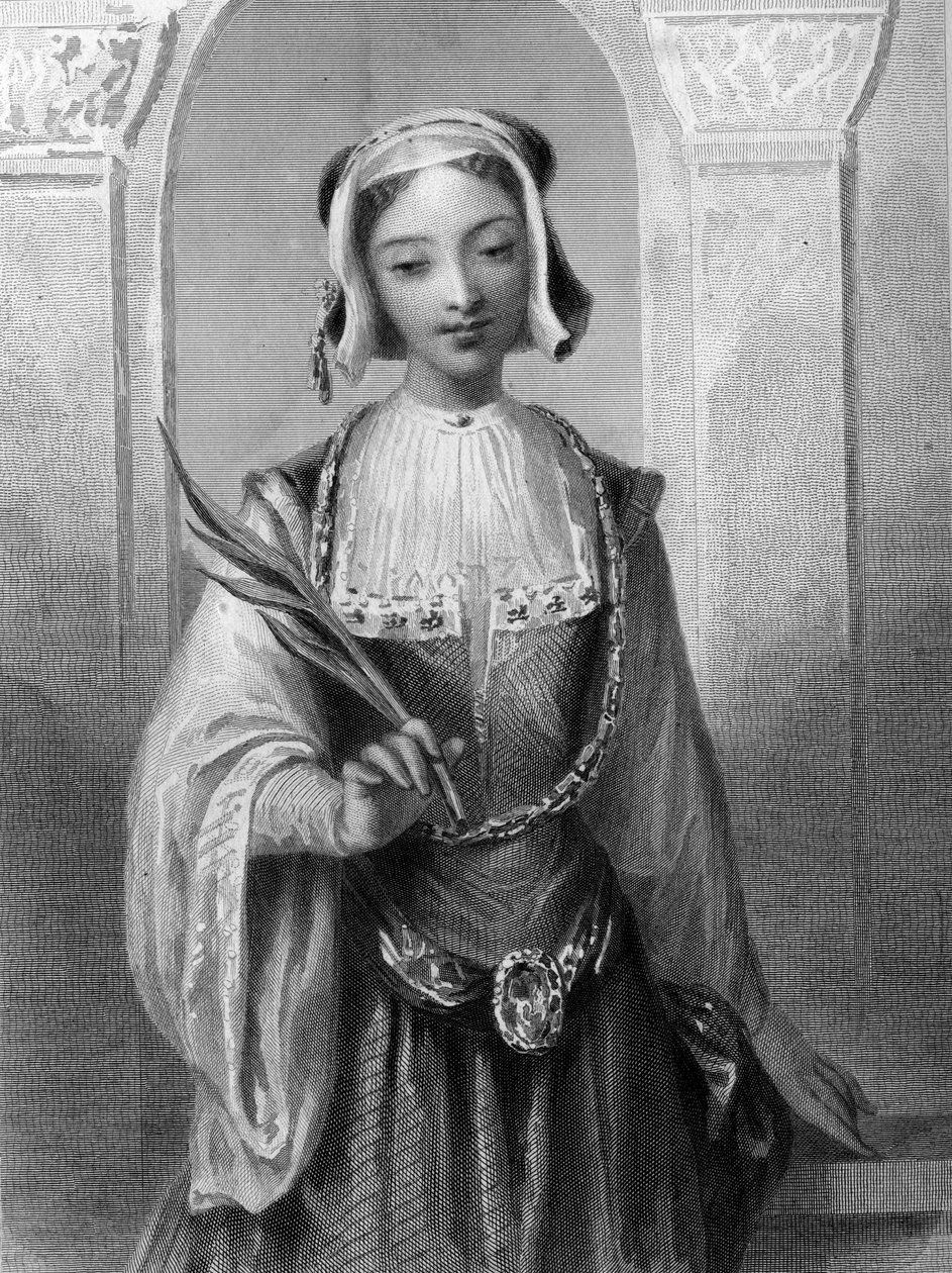 retrato de Santa Justina, virgem e martírio de Antioquia. de Unknown artist