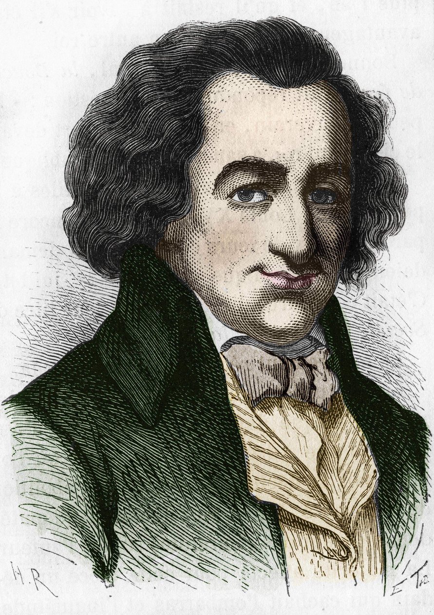 retrato de Thomas Paine (1737-1809), escritor e político britânico. de Unknown artist
