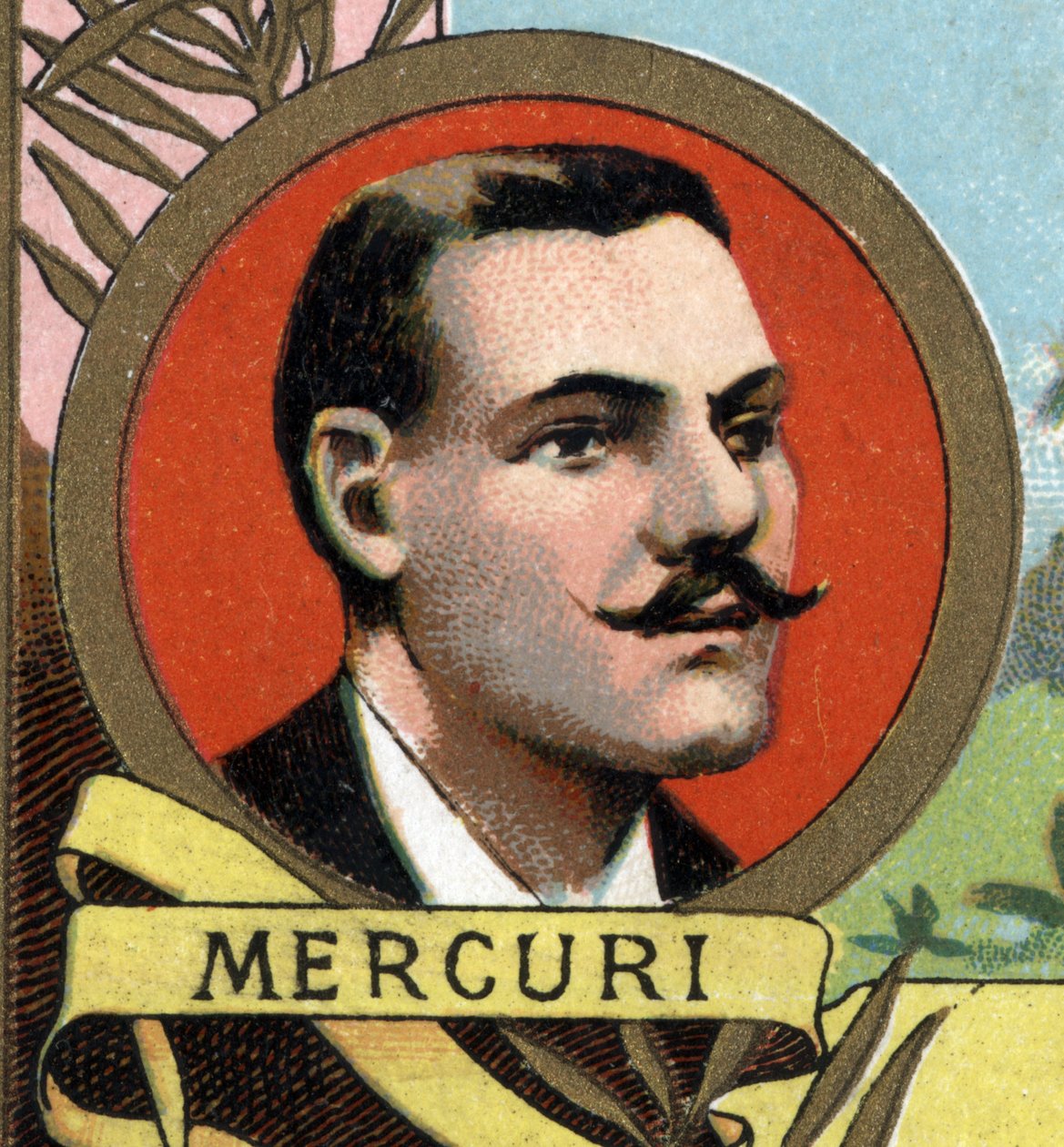 retrato de Toussaint MERCURI, segundo da missão Behagle em 1893. de Unknown artist